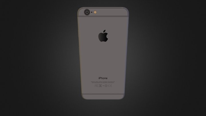Iphone 6 Plus Gray - OBJ 3D Model