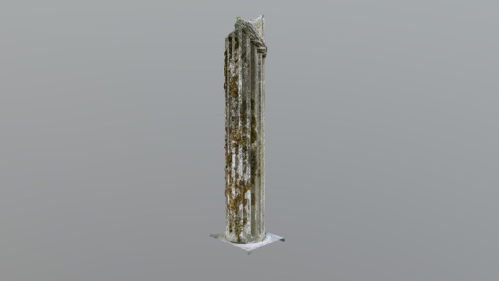 Column, part of tombstone, old cementary 3D Model