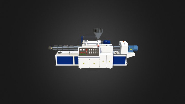 Plastic Extrusion Machine 3D Model