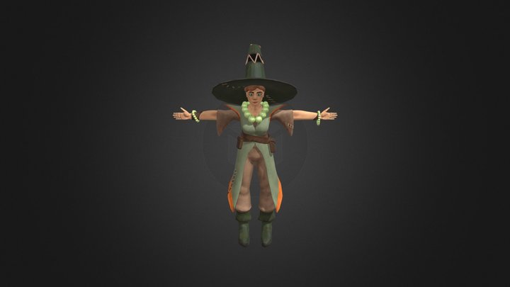 Witch Model With Textures 3D Model