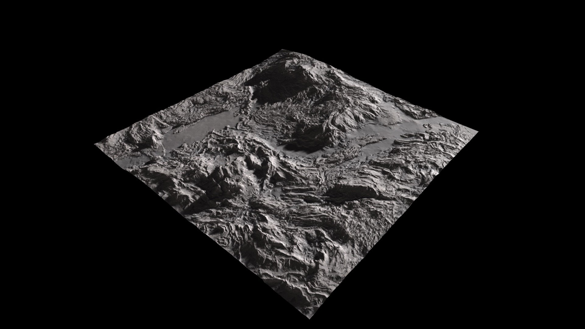 Volcano terrain Flat Version 7 - Buy Royalty Free 3D model by ...