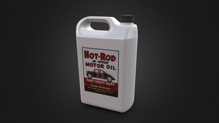 Motor Oil Canister 3D Model
