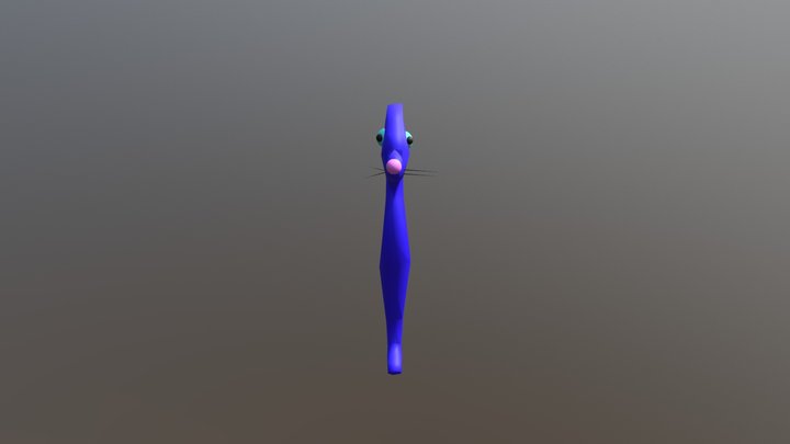 Gatto Blu 3D Model