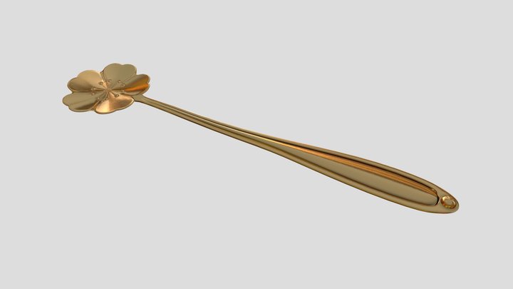 Flower Spoon 3D Model
