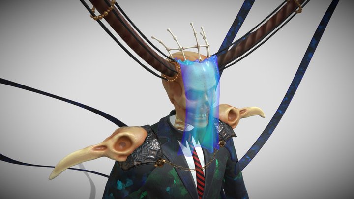 Oil Skeleton 3D Model