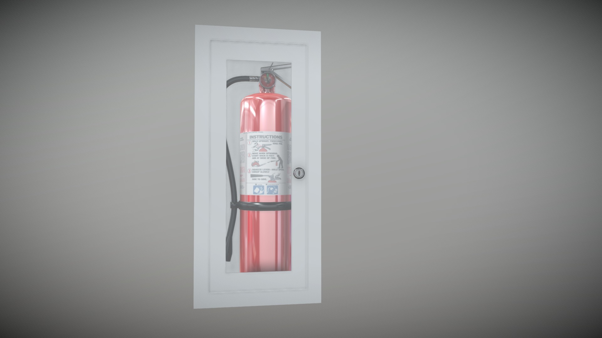 3D model Fire Extinguisher - This is a 3D model of the Fire Extinguisher. The 3D model is about a bottle of alcohol.