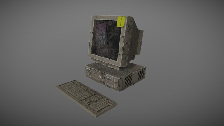 Computer old 3D Model