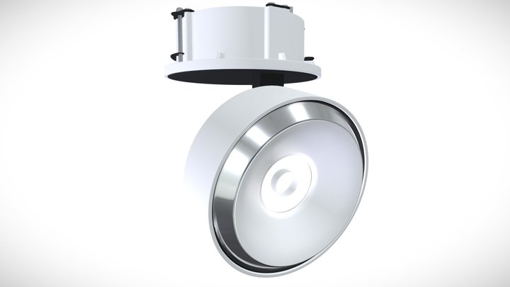 ORBIT LED Flush Mounted Adjustable Downlight 3D Model