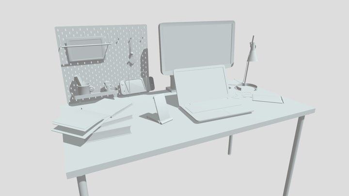 Draft-punk-home-work-01-bulbfish 3D Model