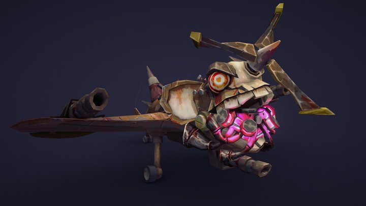 Jinx Winx - Monkey Spitfire 3D Model