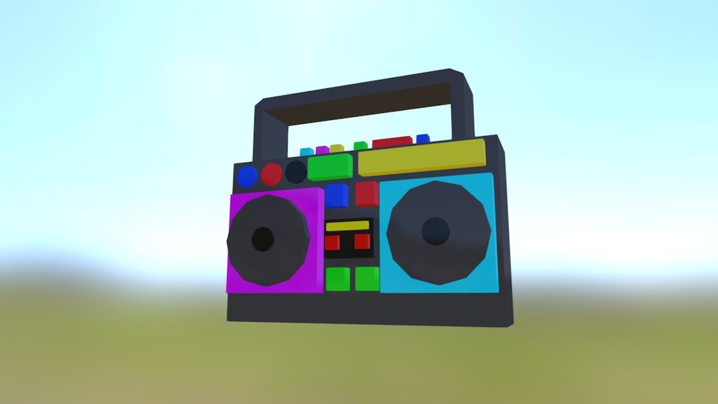 Boombox - 3d Model By Detox187 (@amdjedalgerie) [e542b2a] - Sketchfab