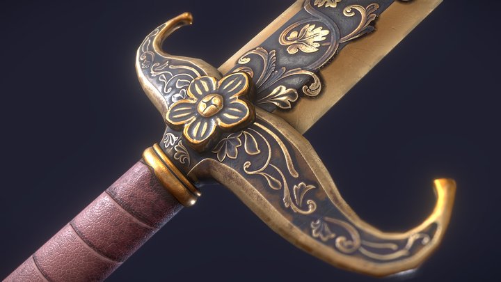 Swordtember Day 2 - Floral || Game Ready Asset 3D Model