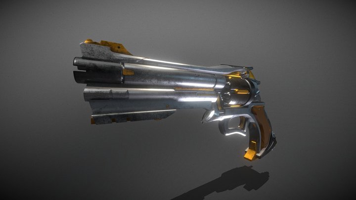 Vintage Golden Revolver
