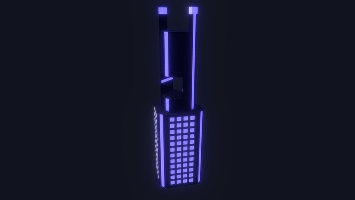 Futuristic building 3 3D Model