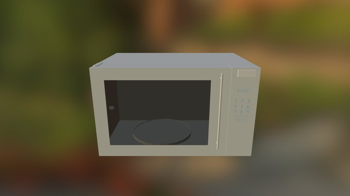 Connected Microwave 3D Model