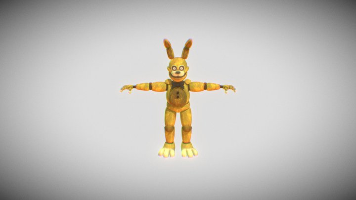 FNAF ITP: Springbonnie 3D Model