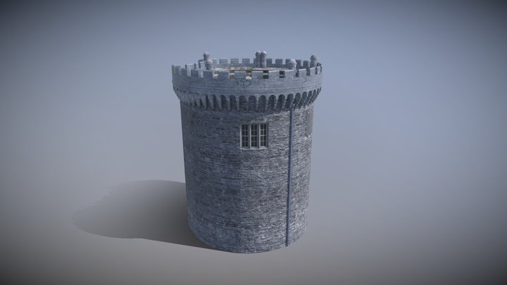 Dublin Castle Record Tower Exterior Test 3D Model