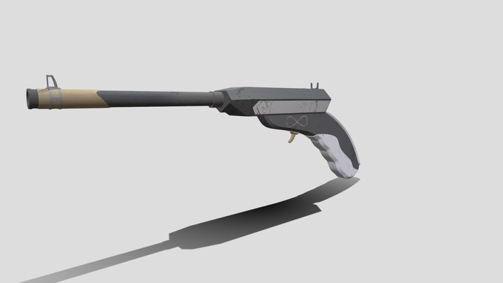 The Intederminacy Pistol 3D Model