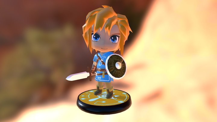 Link figure - Zelda, Breath Of The Wild 3D Model