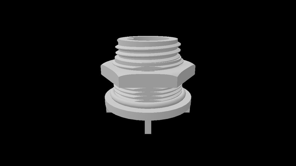 Plastic Electrical Connector, Panel Mounting,... - 3D Model By ...