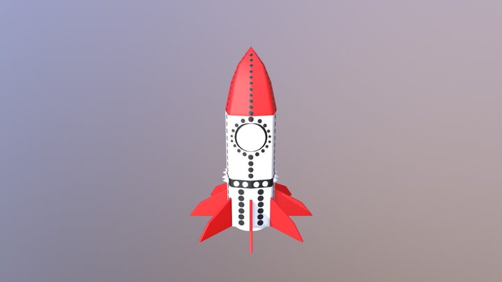 Toy Rocket 3D Model