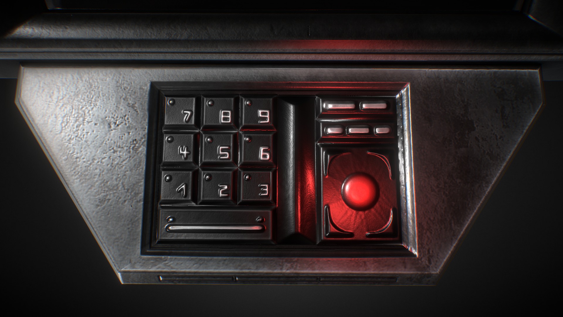 3D model Control Panel - This is a 3D model of the Control Panel. The 3D model is about a close up of a remote control.