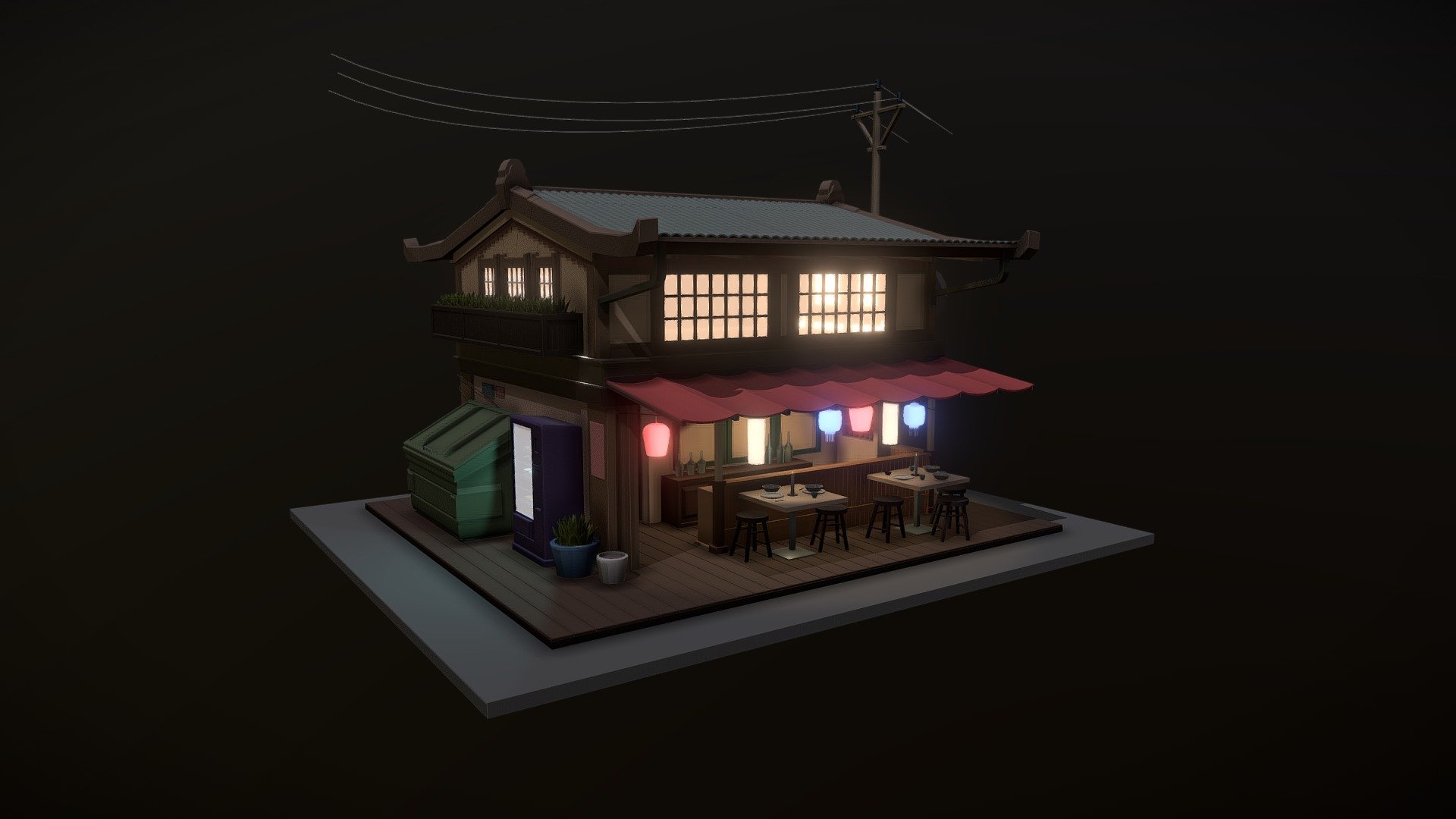 Chinese house/restaurant - 3D model by RoksanaSiedlecka [e548b2a ...