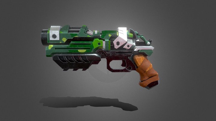 Post Total Doom weapon 3D Model