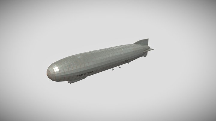 "Graf Zepellin" Airship 3D Model