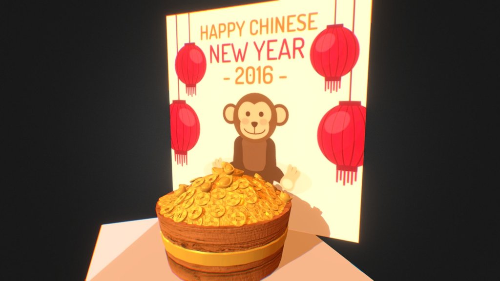 Gong Xi Fai Cai 2016 — Sketchfab embed 3D viewer