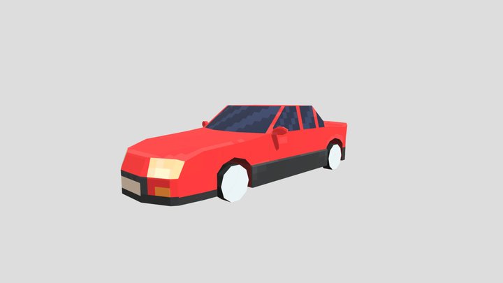 red sports car 3D Model