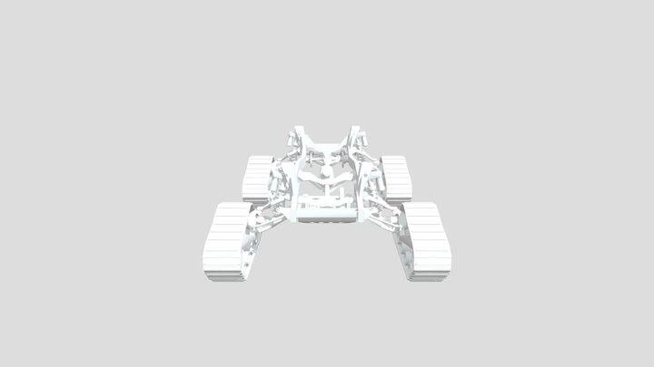 4x4 Tracked_truck_chassis 3D Model