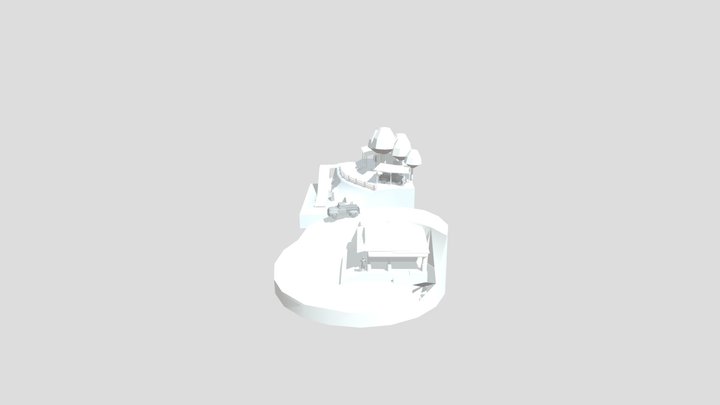 By the ocean - blockout 3D Model