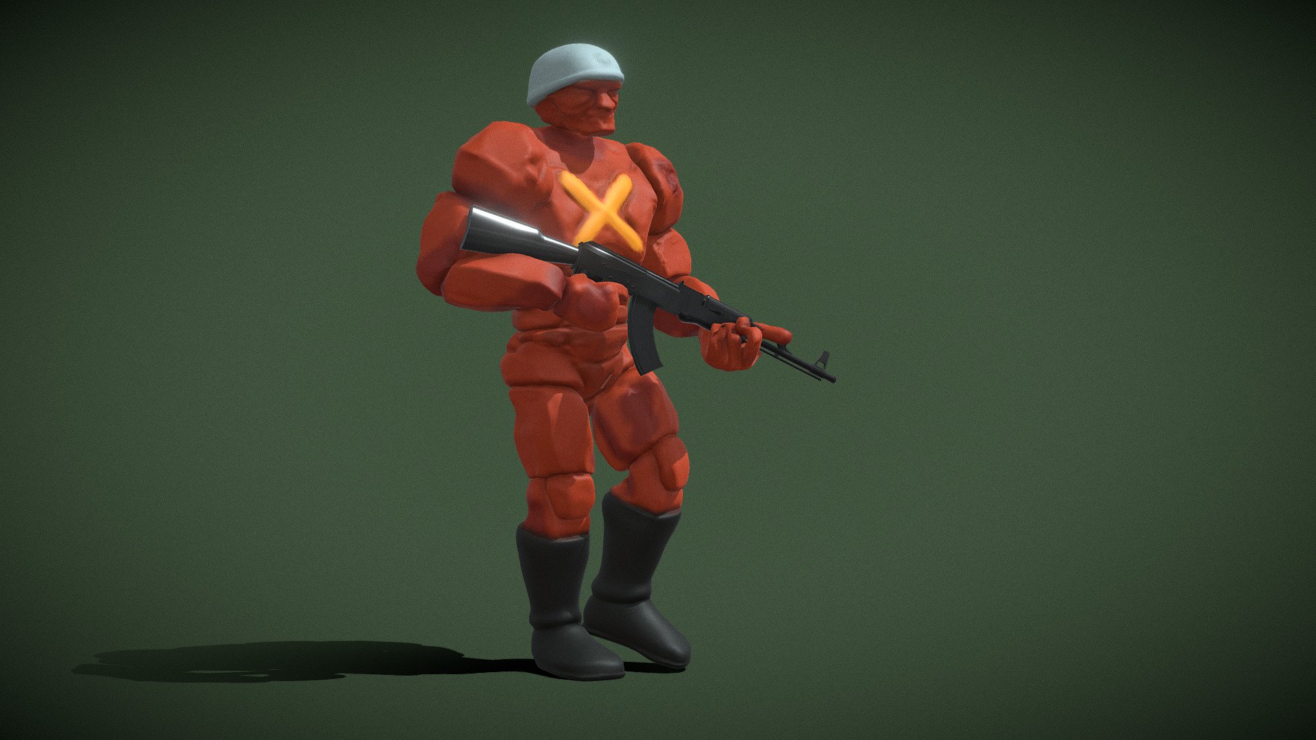 Rock Soldier Printable and Rigged version - TMNT - Buy Royalty Free 3D ...