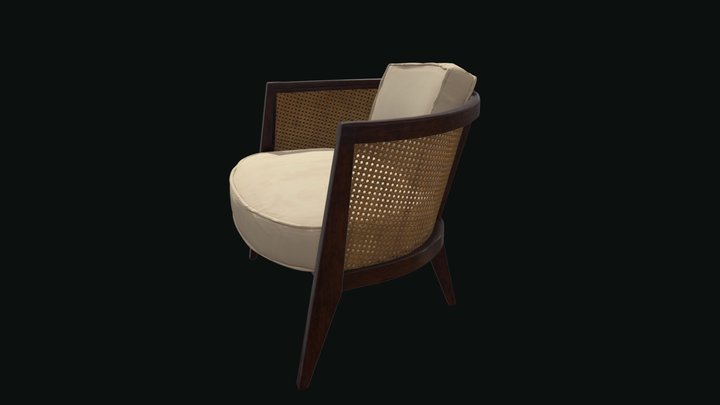 Midcentury Harvey Probber Armchair 3D Model