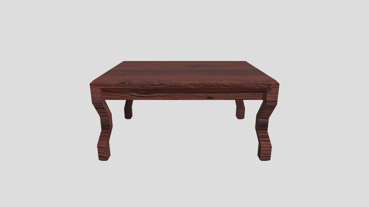 Table low poly model 3D Model