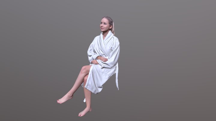 People in Bed Room 3D Model