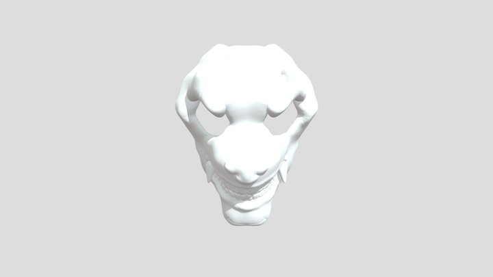 Dog Demon mask finish 3D Model