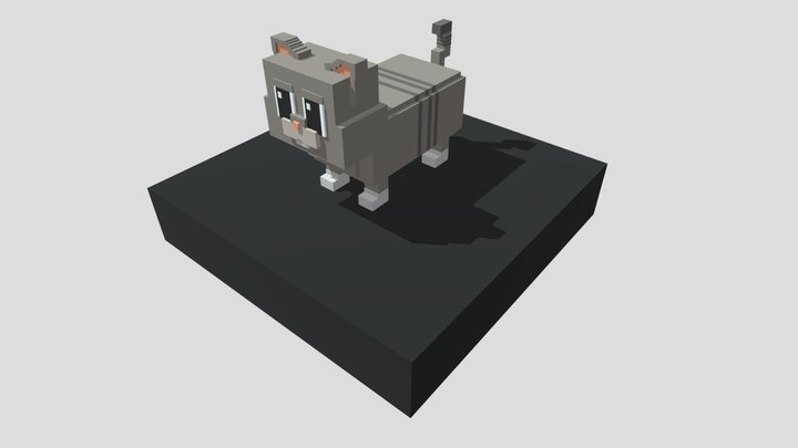Voxel Catto 3D Model