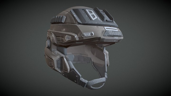 Halo Marine Helmet - Halo Reach/Halo2 3D Model
