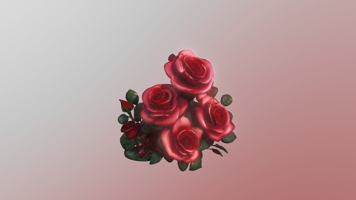 Rose Day 2025 3D Model