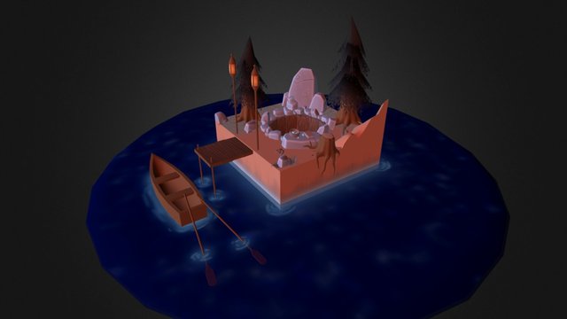 Well Scene 3D Model