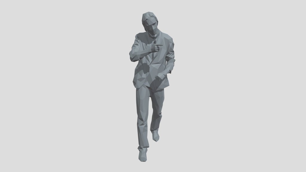 Lowpoly Male Walking