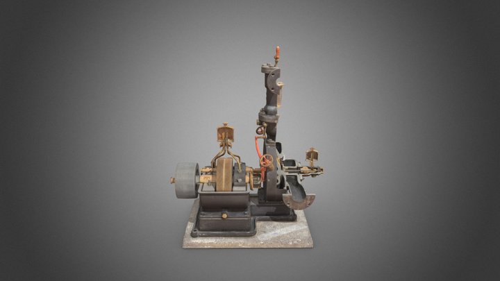 Gleichdruck-Dampfturbine von de Laval 3D Model