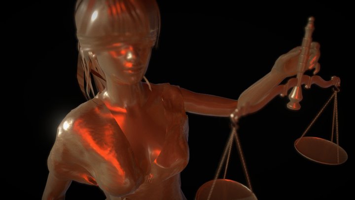 Dama de la Justicia 3D Model