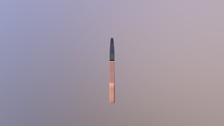 Low Poly Tommy Gun 45ACP 3D Model