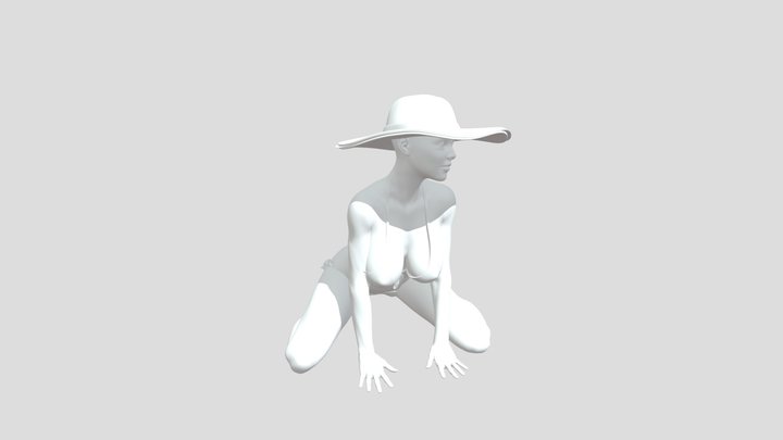 beach babe 3D Model