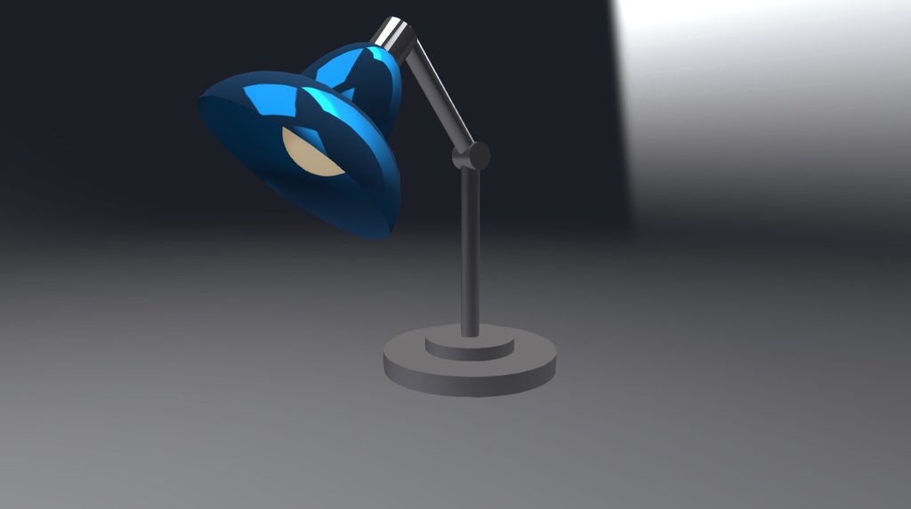 BLUE LAMP - Static mesh