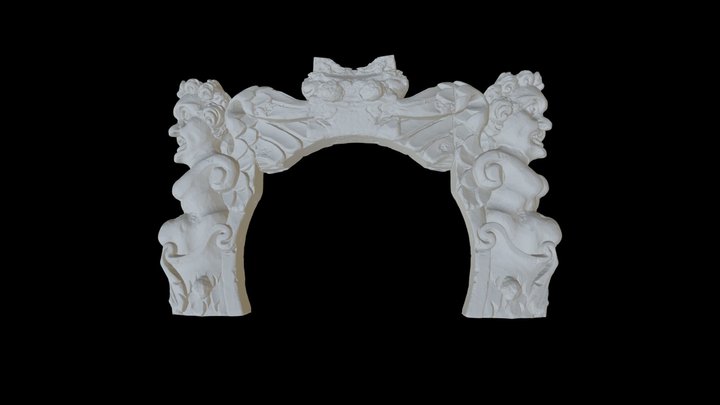 SCW1254: Reconstructed Gunport Carving 3D Model