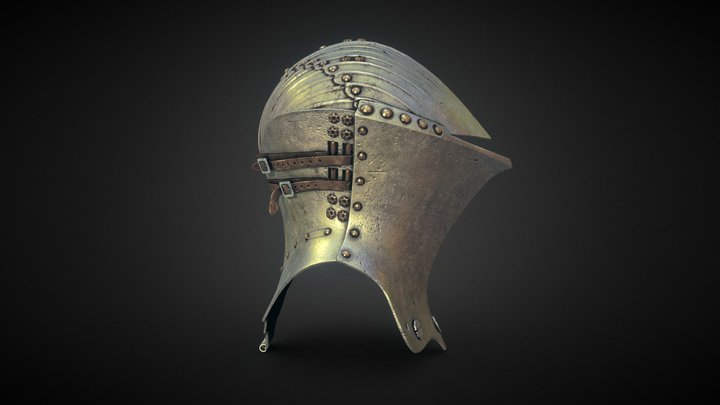 Jousting Helmet 3D Model